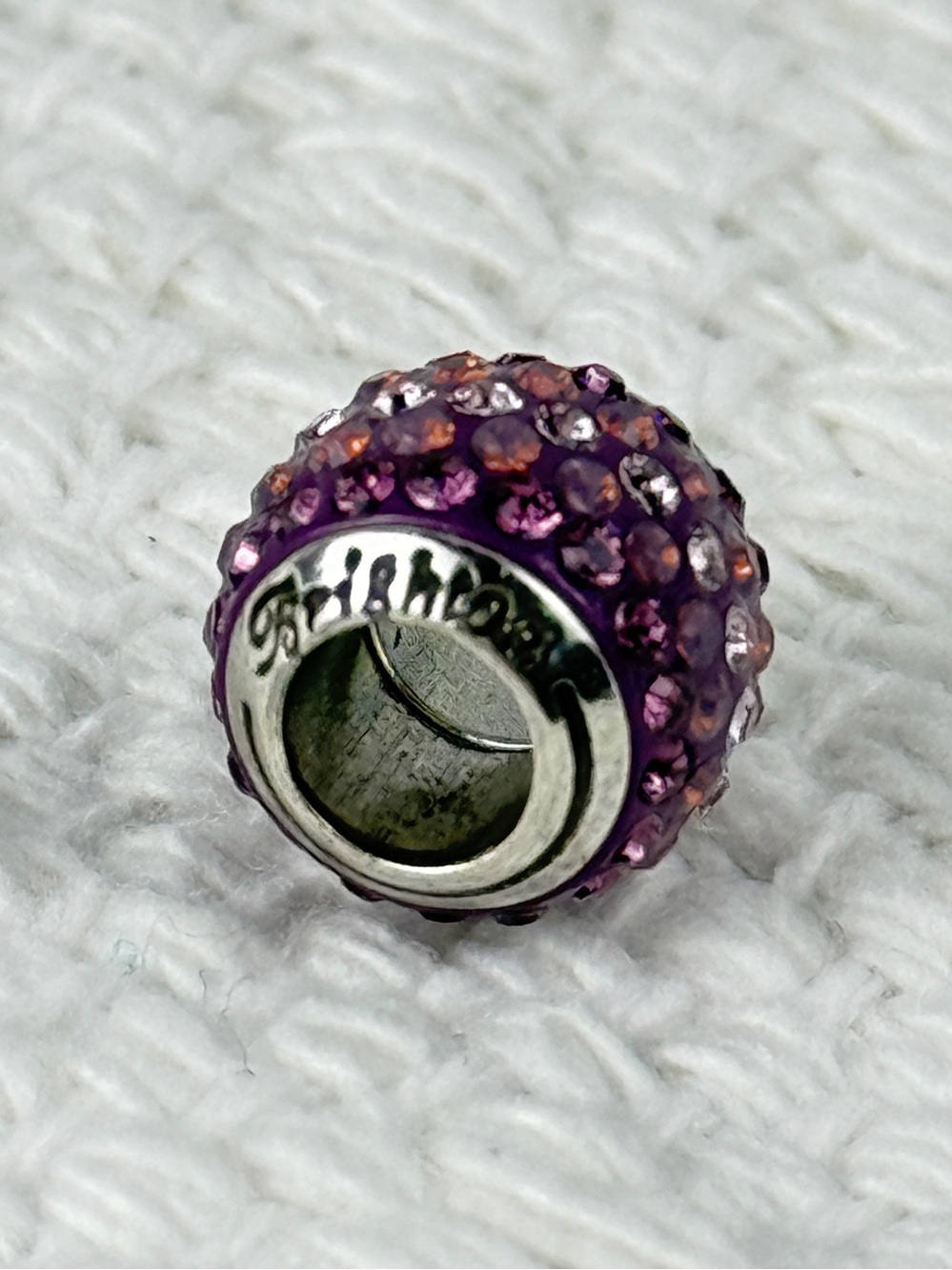 Brighton "Cupid's Kiss" Amethyst / Purple Swarovski Crystal Charm Bead
